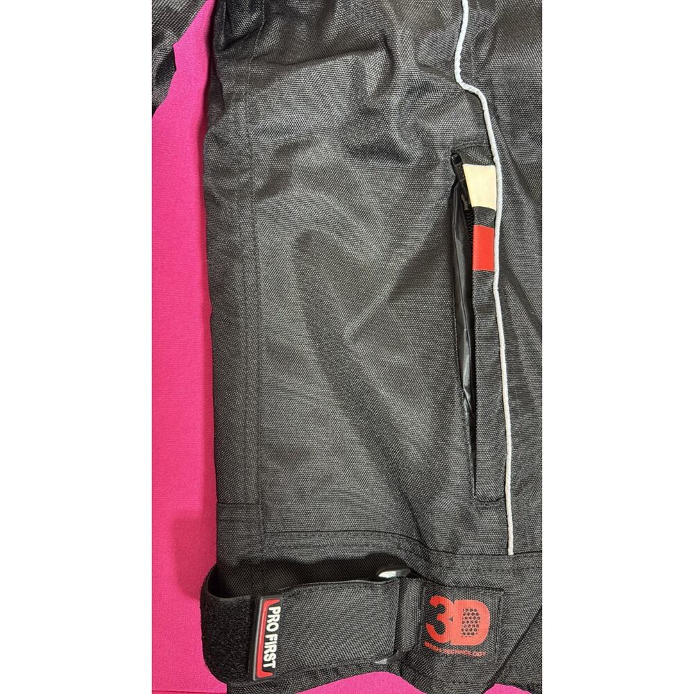 ProFirst Riding Jacket L Armor Black Gray Red Protective New - Picture 6 of 9